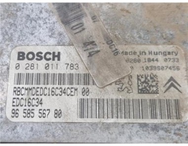 Centralita motor uce Peugeot 206  1 4 HDi eco 70