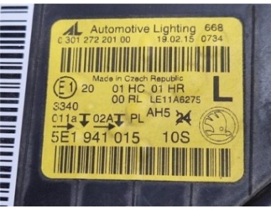 Faro Delantero Izquierdo Skoda Octavia Berlina  1 6 Ambition [1 6 Ltr  - 77 kW TDI DPF]