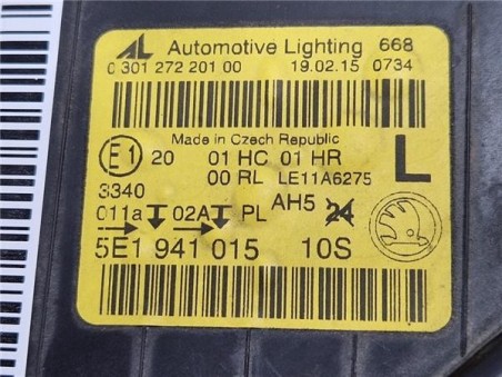 Faro Delantero Izquierdo Skoda Octavia Berlina  1 6 Ambition [1 6 Ltr  - 77 kW TDI DPF]