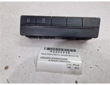 Conjunto Interruptores Skoda Octavia Berlina  1 6 Ambition [1 6 Ltr  - 77 kW TDI DPF]