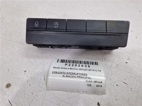 Conjunto Interruptores Skoda Octavia Berlina  1 6 Ambition [1 6 Ltr  - 77 kW TDI DPF]