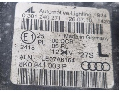 FARO XENON IZQUIERDO Audi A4 Berlina  2 0 e [2 0 Ltr  - 100 kW 16V TDI]