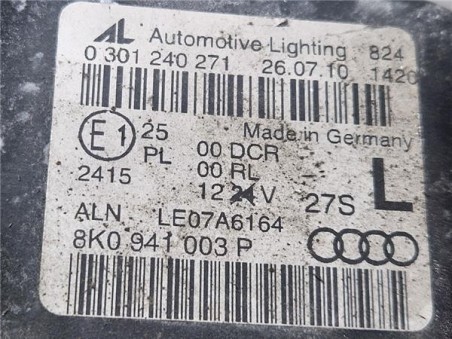 FARO XENON IZQUIERDO Audi A4 Berlina  2 0 e [2 0 Ltr  - 100 kW 16V TDI]
