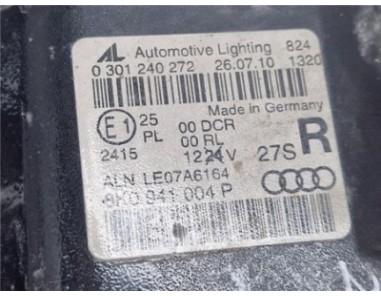 FARO XENON DERECHO Audi A4 Berlina  2 0 e [2 0 Ltr  - 100 kW 16V TDI]