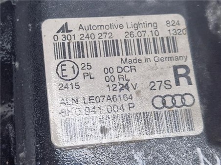 FARO XENON DERECHO Audi A4 Berlina  2 0 e [2 0 Ltr  - 100 kW 16V TDI]
