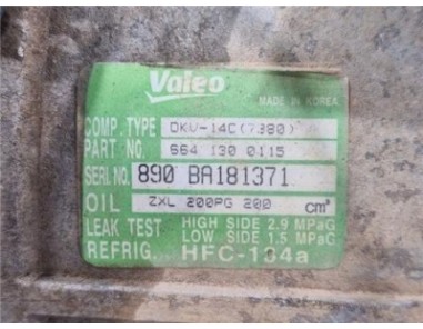 Compresor Aire Acondicionado Ssangyong Kyron  2 0 200 Xdi Sport 4WD [2 0 Ltr  - 104 kW TD-Kat]