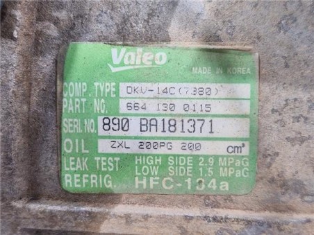 Compresor Aire Acondicionado Ssangyong Kyron  2 0 200 Xdi Sport 4WD [2 0 Ltr  - 104 kW TD-Kat]