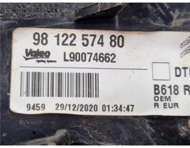 Piloto Trasero Derecho Citroen C3  1 2 Feel Pack [1 2 Ltr  - 60 kW 12V VTi / PureTech]