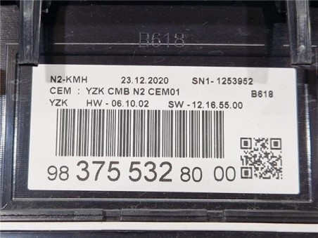 Cuadro Instrumentos Citroen C3  1 2 Feel Pack [1 2 Ltr  - 60 kW 12V VTi / PureTech]