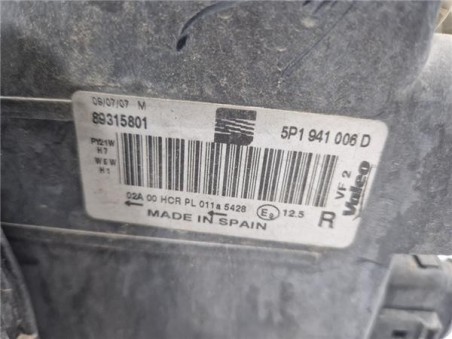 Faro Delantero Derecho Seat Altea XL  1 9 TDI