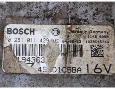 Centralita Alfa Romeo 147  1 9 JTD 16V Distinctive [1 9 Ltr  - 103 kW JTD 16V CAT]