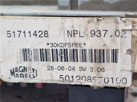 Centralita Alfa Romeo 147  1 9 JTD 16V Distinctive [1 9 Ltr  - 103 kW JTD 16V CAT]