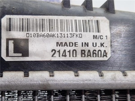 RADIADOR AGUA Nissan Juke I  1 6 Acenta [1 6 Ltr  - 86 kW 16V CAT]