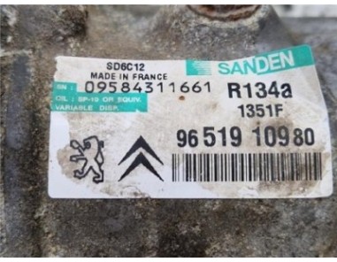 Compresor Aire Acondicionado Citroen C4 Berlina  1 6 Collection [1 6 Ltr  - 80 kW HDi CAT ]