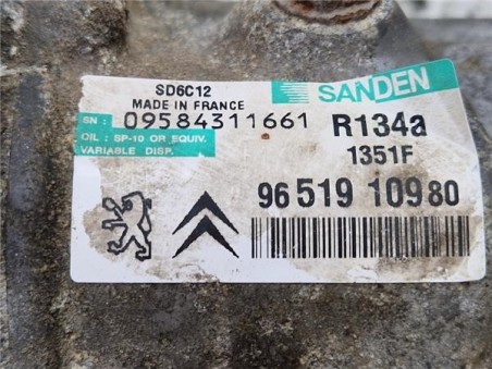 Compresor Aire Acondicionado Citroen C4 Berlina  1 6 Collection [1 6 Ltr  - 80 kW HDi CAT ]