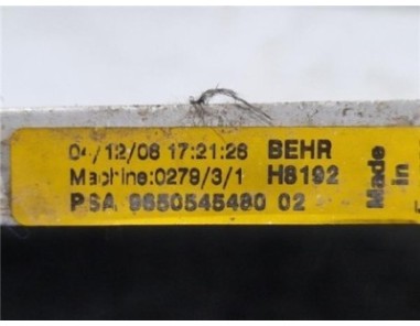 Condensador Citroen C4 Berlina  1 6 Collection [1 6 Ltr  - 80 kW HDi CAT ]