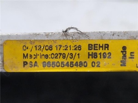 Condensador Citroen C4 Berlina  1 6 Collection [1 6 Ltr  - 80 kW HDi CAT ]