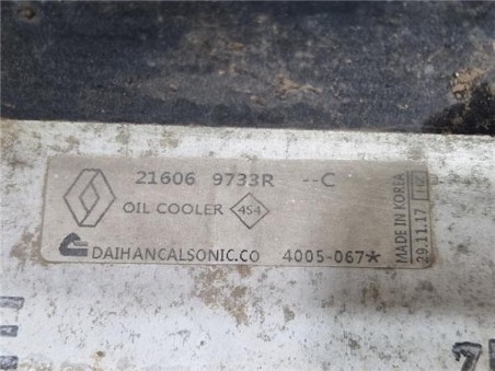 Radiador Aceite Renault Koleos II  2 0 Zen [2 0 Ltr  - 130 kW dCi Diesel FAP Energy]