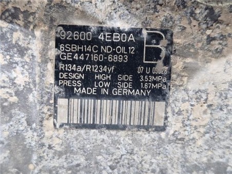 Compresor Aire Acondicionado Renault Koleos II  2 0 Zen [2 0 Ltr  - 130 kW dCi Diesel FAP Energy]