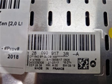 PANTALLA NAVEGADOR Renault Koleos II  2 0 Zen [2 0 Ltr  - 130 kW dCi Diesel FAP Energy]