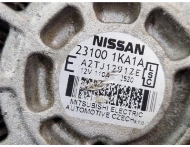 Alternador Nissan Juke I  1 6 Acenta [1 6 Ltr  - 86 kW 16V CAT]