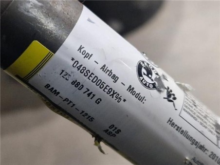 Airbag cortina delantero izquierdo Skoda Octavia Berlina  1 6 Collection [1 6 Ltr  - 77 kW TDI DPF]