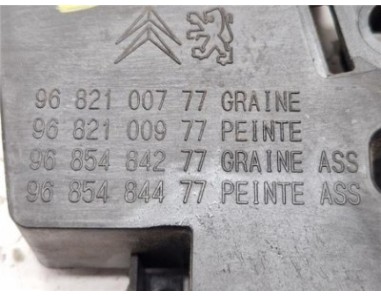 Manilla interior puerta corredera izquierda Peugeot Partner Tepee  1 6 Access [1 6 Ltr  - 55 kW Blue-HDI FAP]