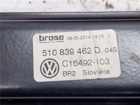 Elevalunas Electrico Trasero Derecho Volkswagen Golf VII  1 6 BlueMotion [1 6 Ltr  - 81 kW 16V TDI DPF]