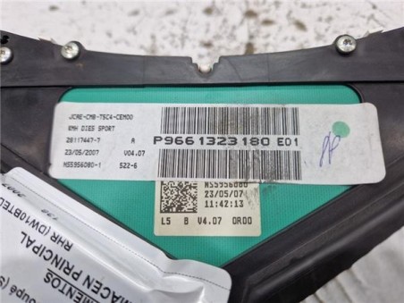 Cuadro Instrumentos Peugeot 307 CC Cabrio-Coupé  2 0 [2 0 Ltr  - 100 kW 16V HDi FAP]