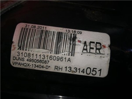 Piloto Trasero Derecho Opel ASTRA J SPORTS TOURER 1 7 16V CDTI 