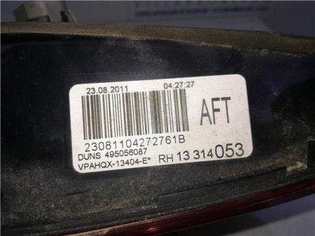 Piloto Porton Trasero Derecho Opel ASTRA J SPORTS TOURER 1 7 16V CDTI 