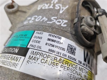 Compresor Aire Acondicionado Opel Astra H GTC  1 8