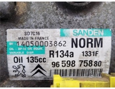Compresor Aire Acondicionado Citroen C4 Picasso  1 6 HDi