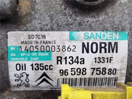 Compresor Aire Acondicionado Citroen C4 Picasso  1 6 HDi