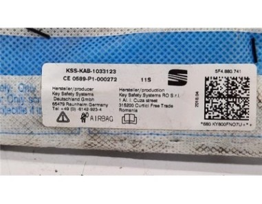 Airbag cortina delantero izquierdo Seat Leon  2 0 FR [2 0 Ltr  - 135 kW TDI]