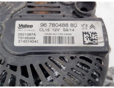 Alternador Peugeot 308  1 6 Access [1 6 Ltr  - 68 kW HDi FAP]