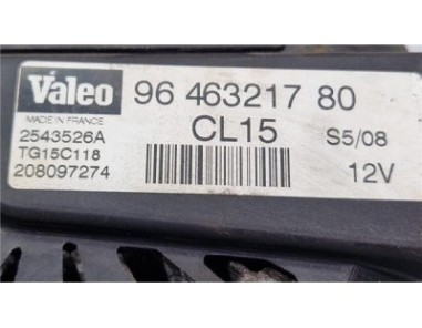 Alternador Peugeot 308  1 6 Confort [1 6 Ltr  - 66 kW 16V HDi]