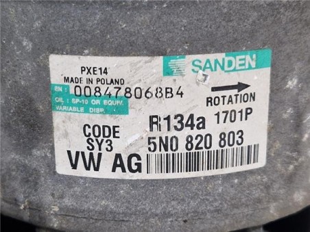 Compresor Aire Acondicionado Audi A3 Sportback  1 9 TDI Ambition [1 9 Ltr  - 77 kW TDI]