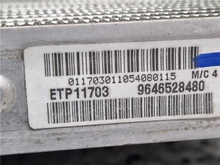 RADIADOR AGUA Citroen Xsara Picasso  1 6 HDi