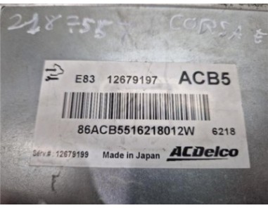 Centralita Opel Corsa E  1 4 Design LINE [1 4 Ltr  - 66 kW 16V bivalent  Gasolina / LPG]