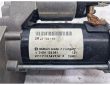 Motor Arranque Opel Corsa E  1 4 Design LINE [1 4 Ltr  - 66 kW 16V bivalent  Gasolina / LPG]