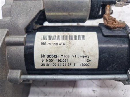 Motor Arranque Opel Corsa E  1 4 Design LINE [1 4 Ltr  - 66 kW 16V bivalent  Gasolina / LPG]