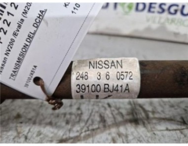 Transmision Delantera Derecha Nissan NV200 /Evalia  1 5 NV200 Combi Comfort [1 5 Ltr  - 81 kW dCi CAT]