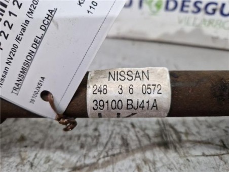 Transmision Delantera Derecha Nissan NV200 /Evalia  1 5 NV200 Combi Comfort [1 5 Ltr  - 81 kW dCi CAT]