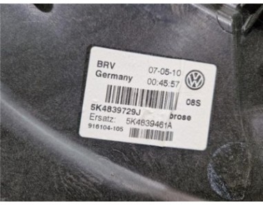 Elevalunas Electrico Trasero Izquierdo Volkswagen Golf VI  1 6 Advance [1 6 Ltr  - 77 kW TDI DPF]