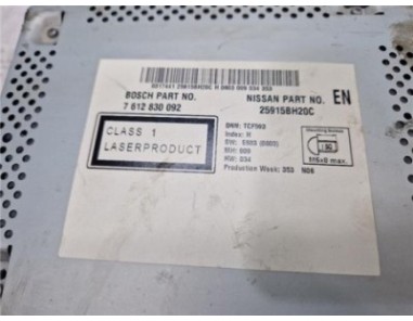 Radio / Cd Nissan NV200 /Evalia  1 5 NV200 Combi Comfort [1 5 Ltr  - 81 kW dCi CAT]