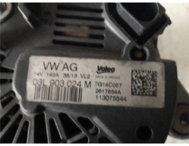 Alternador Seat Toledo  1 6 Reference [1 6 Ltr  - 77 kW TDI]