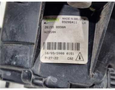 Faro Antiniebla Izquierdo Nissan Qashqai +2  2 0 Visia [2 0 Ltr  - 110 kW dCi Turbodiesel CAT]