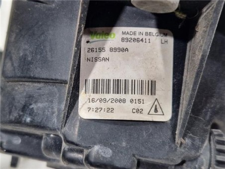 Faro Antiniebla Izquierdo Nissan Qashqai +2  2 0 Visia [2 0 Ltr  - 110 kW dCi Turbodiesel CAT]