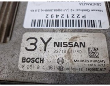 Centralita Nissan Qashqai +2  2 0 Visia [2 0 Ltr  - 110 kW dCi Turbodiesel CAT]